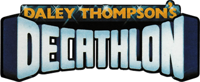 Daley's Thompson Decathlon logo for Commodore 64